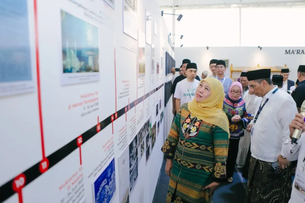 Pameran Turots di Muktamar ke-35 NU, Khofifah: Warisan Ulama Nusantara Harus Jadi Referensi Dunia