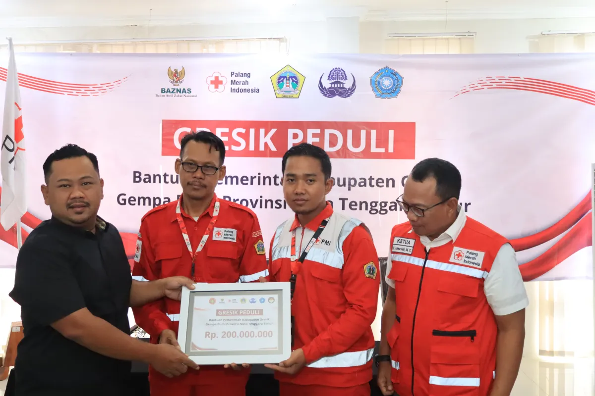 Pemkab Gresik Kirim Bantuan Rp250 Juta untuk Korban Gempa NTT