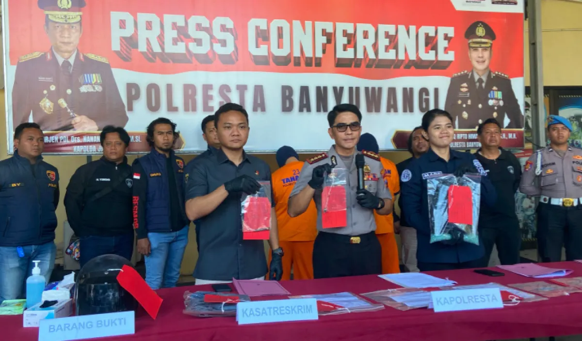 Komplotan Perampok Pecah Kaca Lintas Negara Diamankan Polresta Banyuwangi