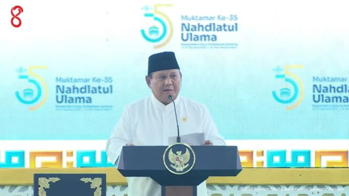 Hadiri Muktamar NU ke-35, Prabowo Ungkap Cara Jadi Bangsa Terhormat Harus Adil dan Makmur