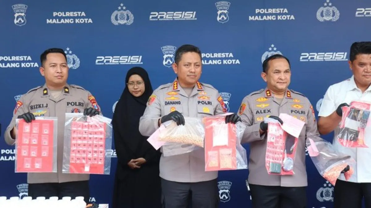 Operasi Tumpas Semeru Polresta Malang Berhasil Amankan 54 Tersangka Narkoba