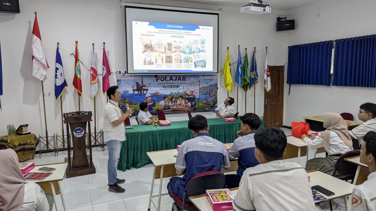 Poleng Mengajar Hadir di SMK SIG, Buka Wawasan Siswa tentang Dunia Industri Hulu Migas