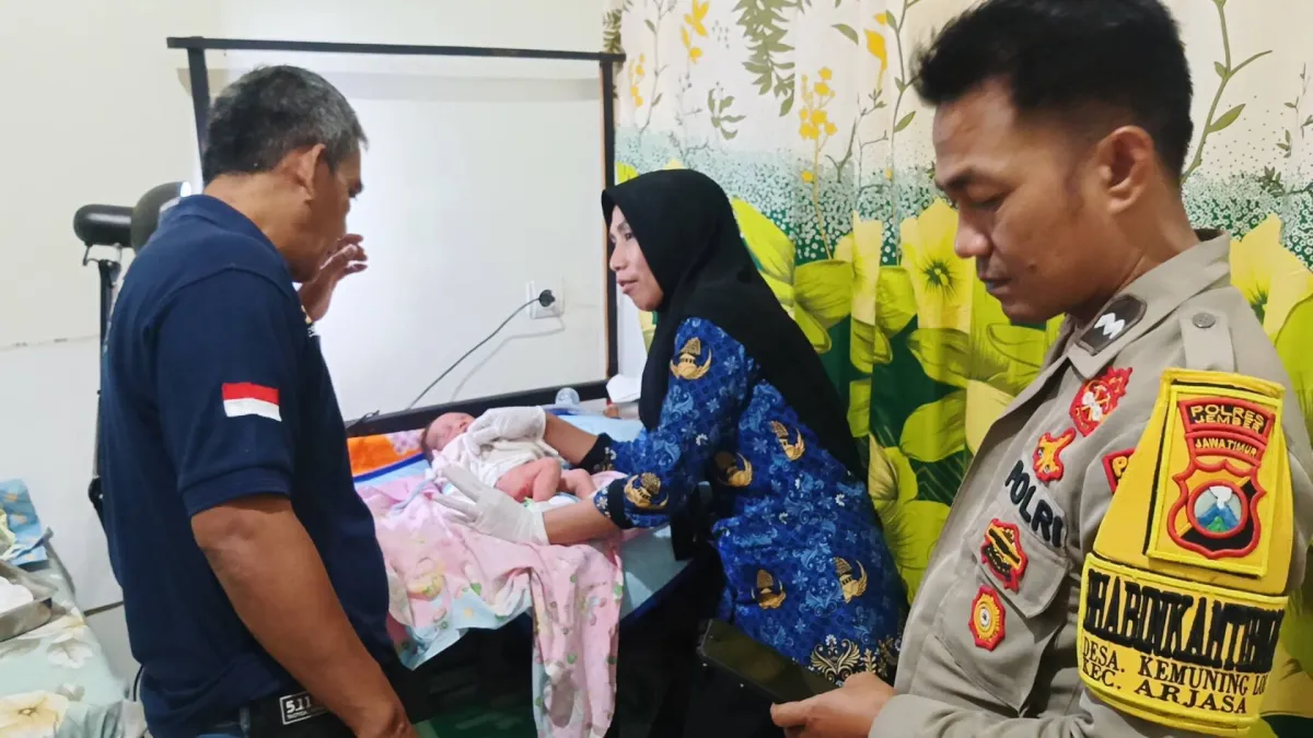 Warga Arjasa Jember Temukan Bayi Baru Lahir Masih Hidup di Semak-semak