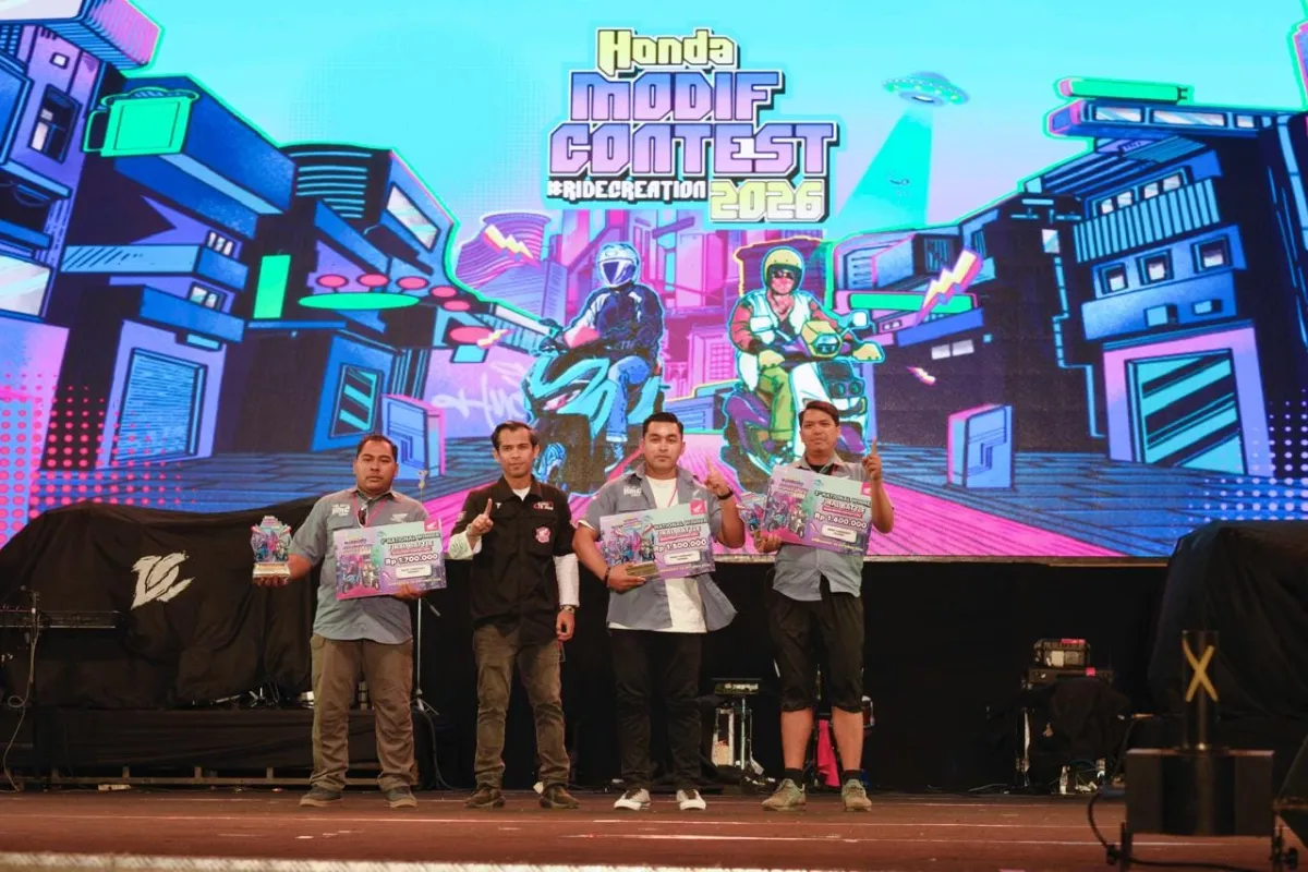 Harumkan Nama Daerah, Modifikator Jatim Raih Gelar Juara Nasional di Honda Modif Contest 2026