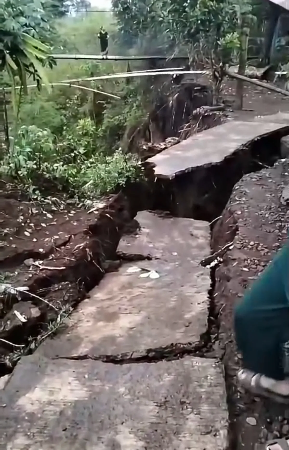 Ancaman Longsor Bayangi Desa Darungan Jember, Retakan Tanah Memanjang 30 Meter hingga Dekati Rumah Warga