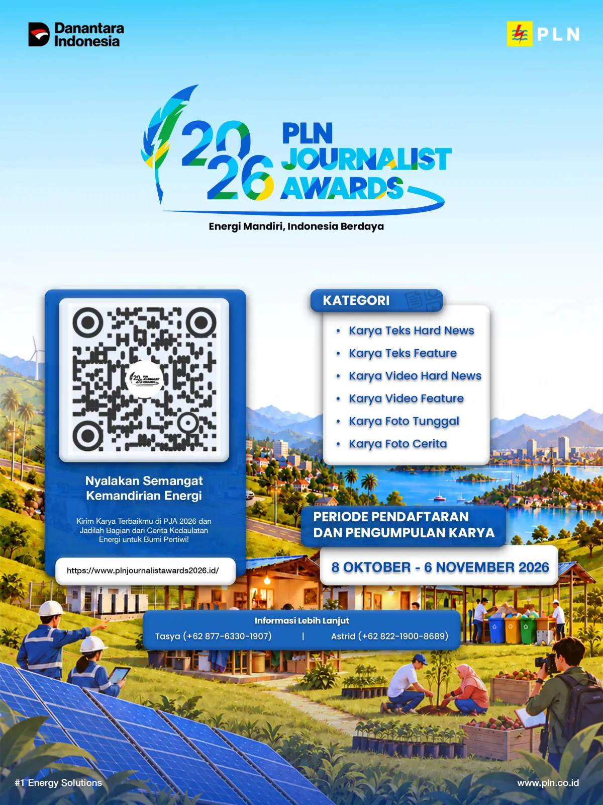 PLN Journalist Awards 2026 Dibuka, Jurnalis Diajak Angkat Cerita Kemandirian Energi