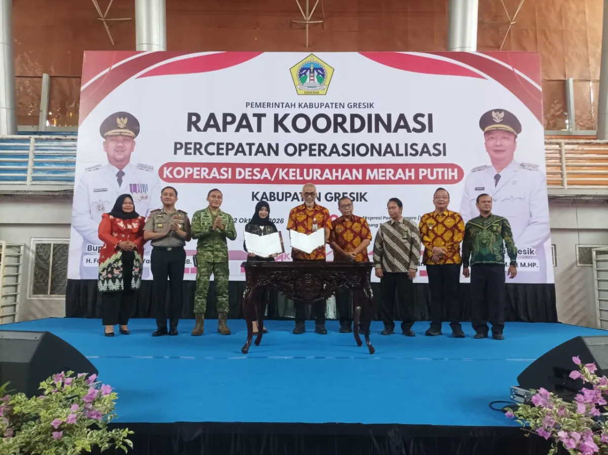 259 Gerai KDKMP di Gresik Berdiri, Pemkab Dukung Percepatan Operasionalisasi Koperasi