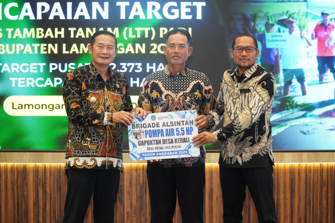 Sokong Swasembada Pangan Nasional, Lamongan Lampaui Target Luas Tambah Tanam 2025