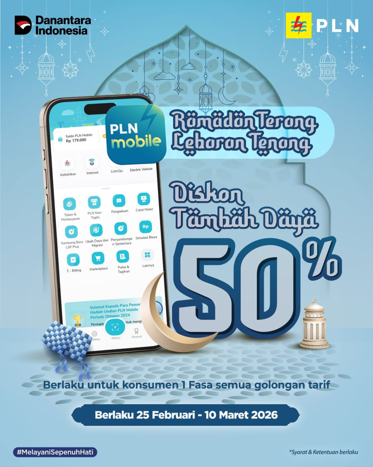 Sambut Ramadan 2026, PLN Tebar Diskon Tambah Daya 50% untuk Pelanggan
