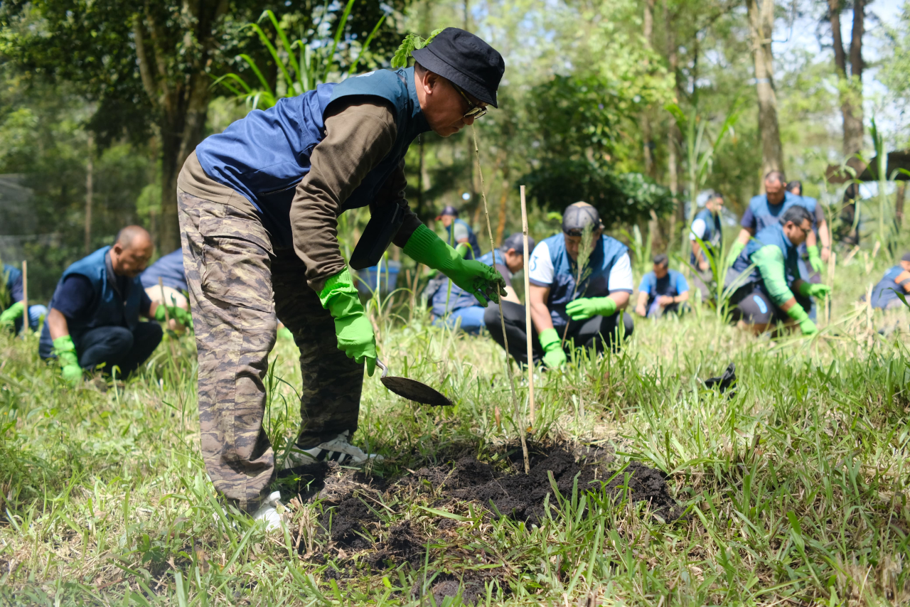 TPS Tanam 120 Bibit Pinus di Coban Talun, Perkuat Komitmen Pelestarian Lingkungan