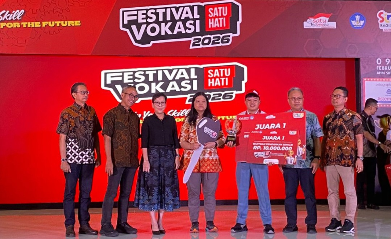 Talenta Binaan MPM Honda Jatim Borong Gelar Juara di Festival Vokasi Satu Hati 2026