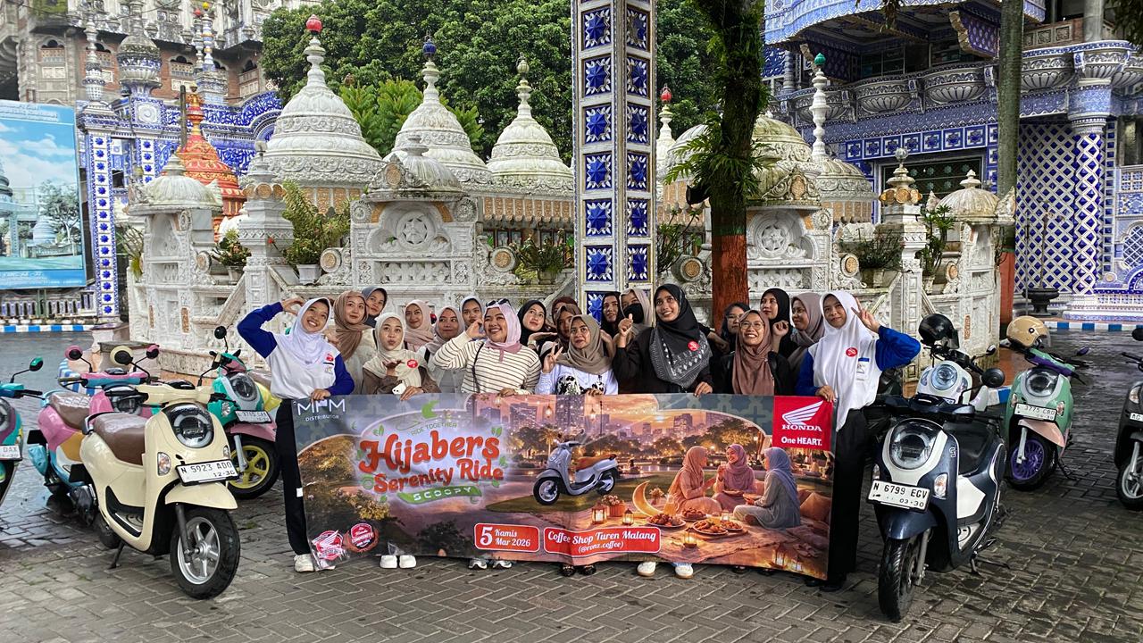 Hijabers Malang Ngabuburide Seru Bersama Honda Scoopy, City Rolling Cantik Hingga Masjid Tiban