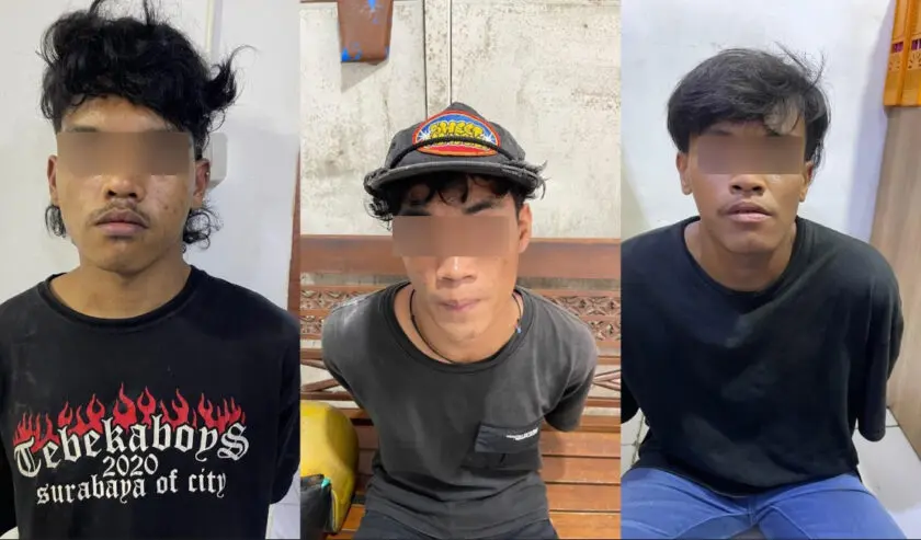 Demi Eksistensi, Tiga Pelaku Pembacokan di  Dupak Surabaya Diringkus Polisi