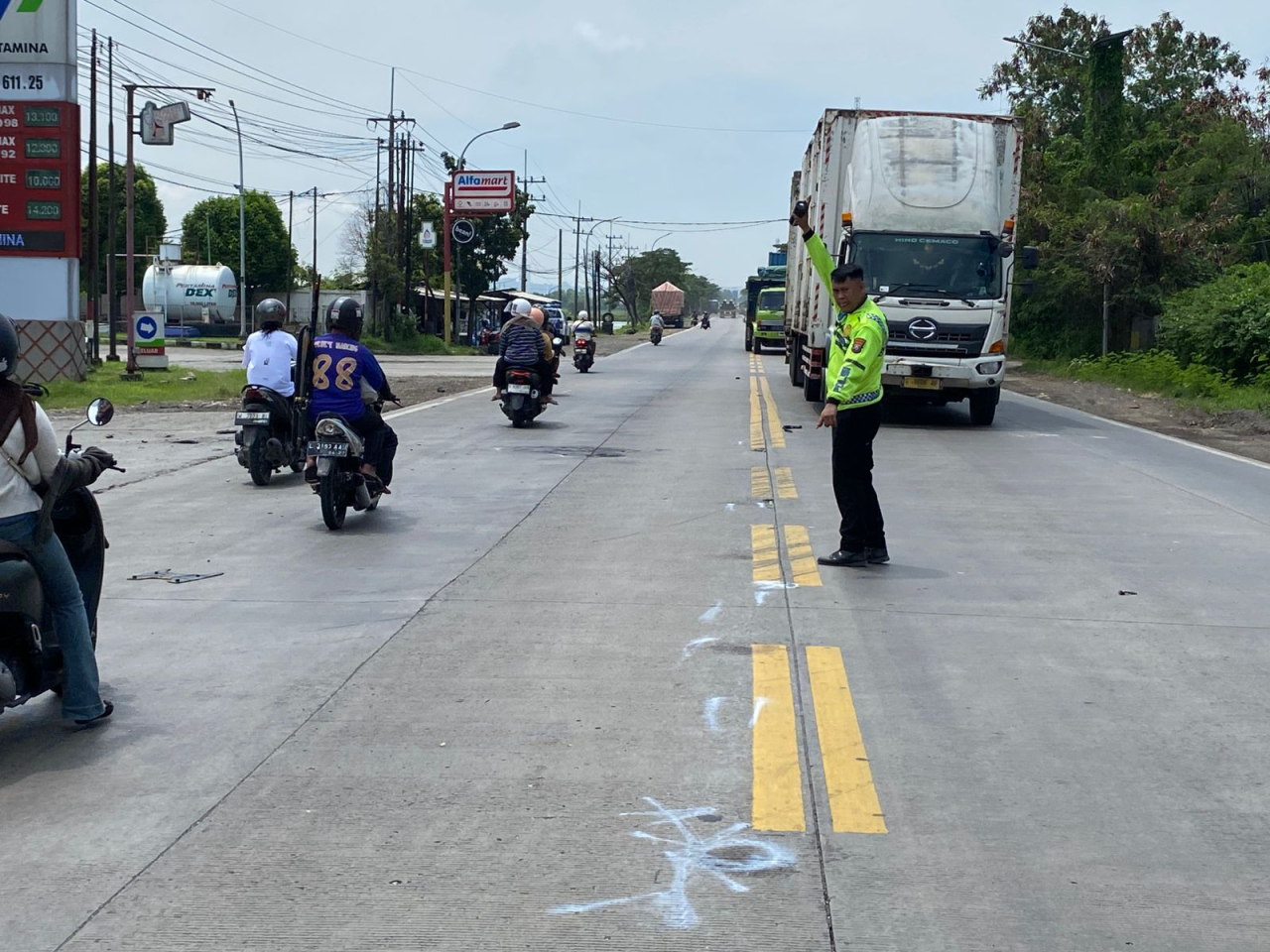 Kecelakaan Beruntun di Duduksampeyan Gresik, 1 Orang Meninggal Dunia