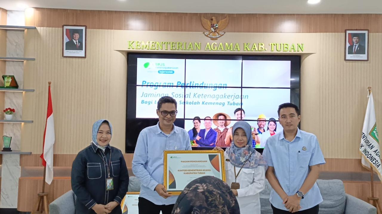 BPJS Ketenagakerjaan dan Kemenag Tuban Perkuat Komitmen Perlindungan Tenaga Kependidikan