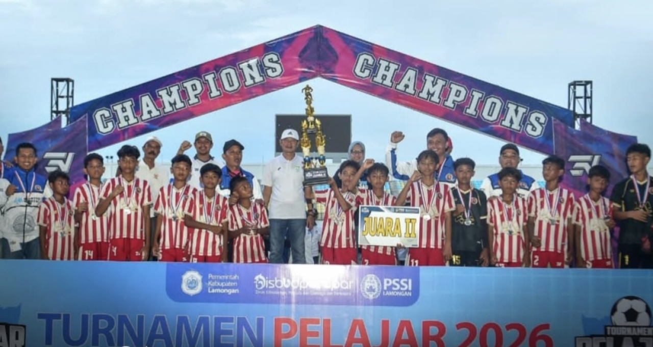 Tutup Turnamen Sepak Bola Pelajar 2026, Bupati Yes Optimis Muncul Bibit Unggul dari Bumi Lamongan