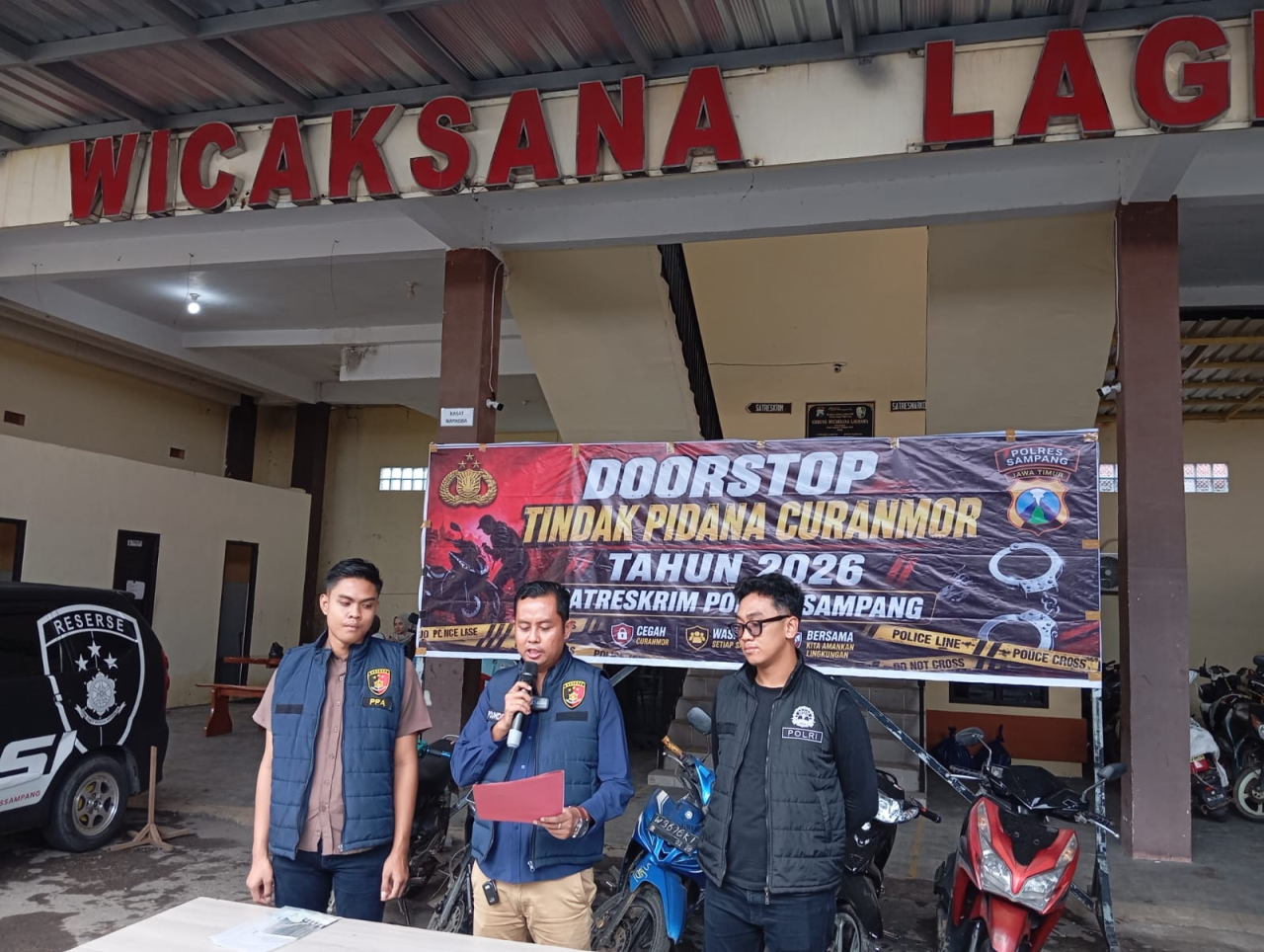Nekat Bawa Kabur Motor Tetangga, Terduga Pelaku Curanmor di Omben Diamankan Polres Sampang
