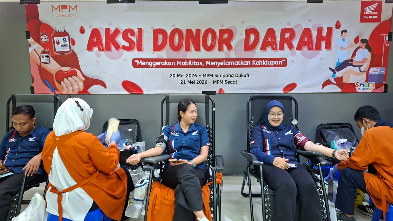 Hebat! Gandeng Konsumen dan Komunitas, MPM Honda Jatim Sukses Gelar Aksi Donor Darah