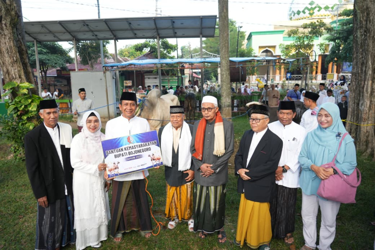 Salat Id di Masjid Darussalam, Bupati Bojonegoro Titipkan Tiga Pesan Sakral Iduladha