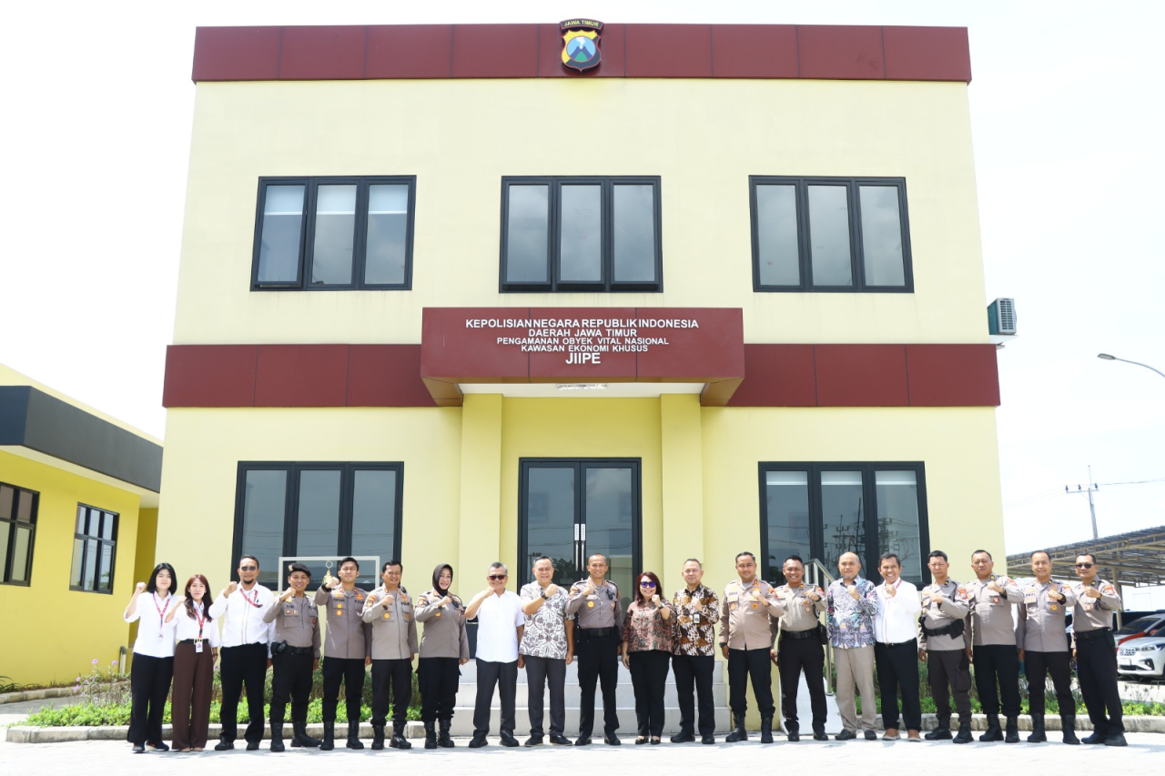 Pengamanan KEK Gresik Naik Level, JIIPE Resmikan Kantor Polisi Obvitnas