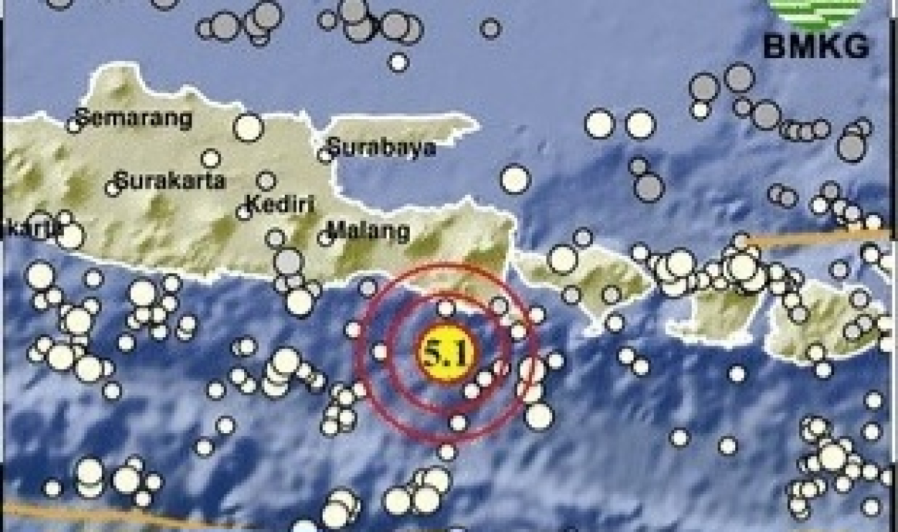 Gempa M5,1 Guncang Tenggara Jember, Getaran Terasa hingga Banyuwangi dan Malang