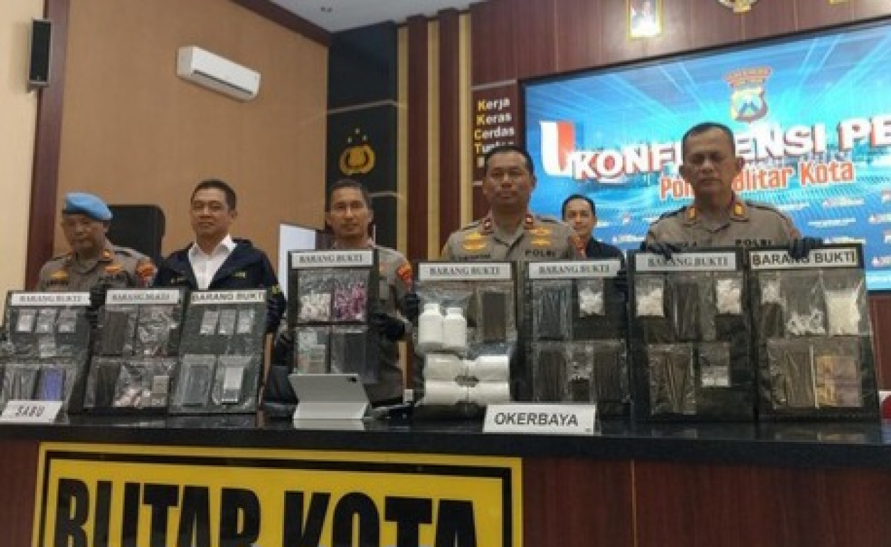 Polres Blitar Kota Ungkap 17 Kasus Narkoba dan Ringkus 19 Tersangka