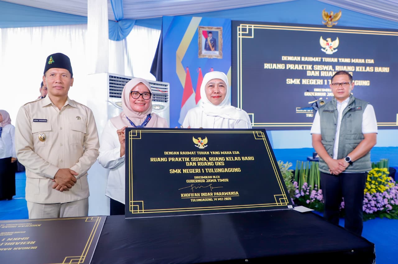 Gubernur Khofifah Resmikan Revitalisasi 45 SMA, SMK, SLB Negeri dan Swasta di Tulungagung, Trenggalek, dan Pacitan