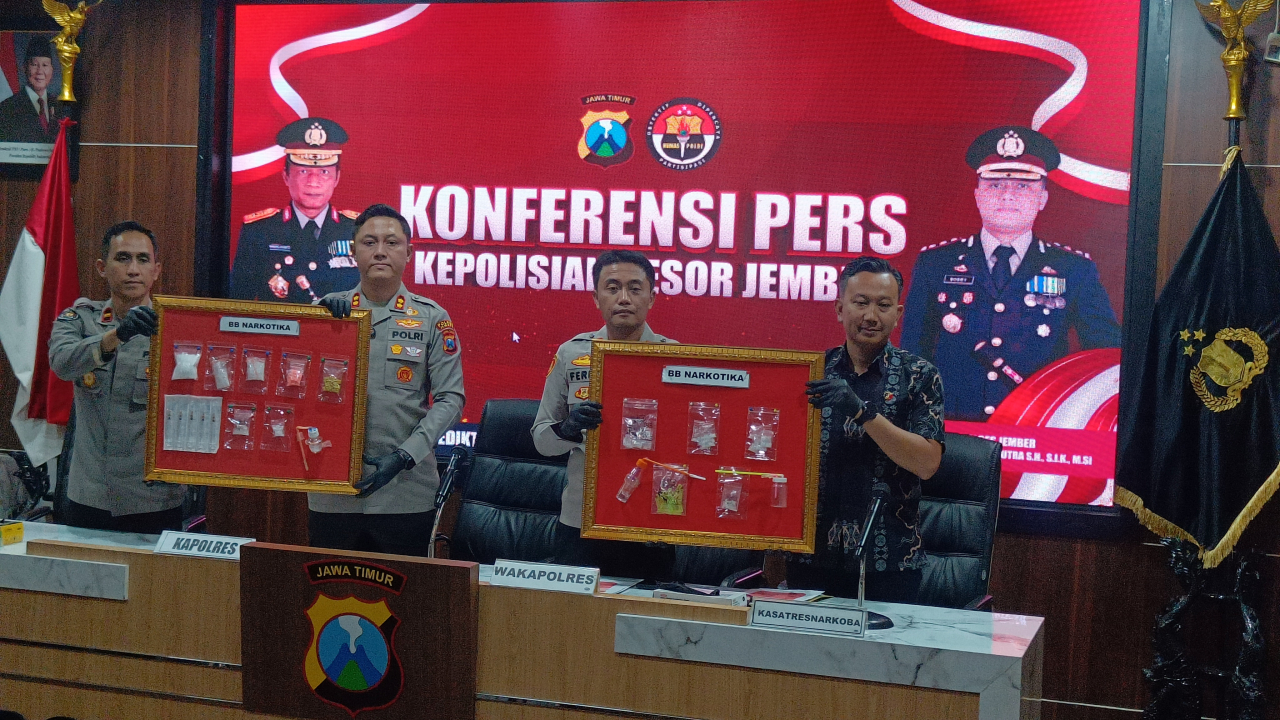 Polres Jember Tangani 25 Kasus Narkoba, Jaringan Peredaran hingga Bali Terbongkar