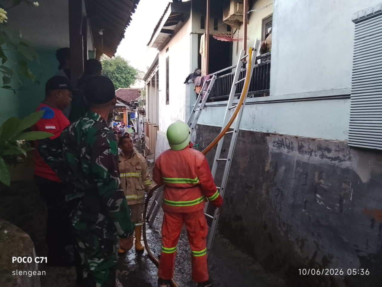 Ditinggal Kosong Saat Pemadaman Listrik, Rumah dan Kantor Notaris di Jember Hangus Terbakar