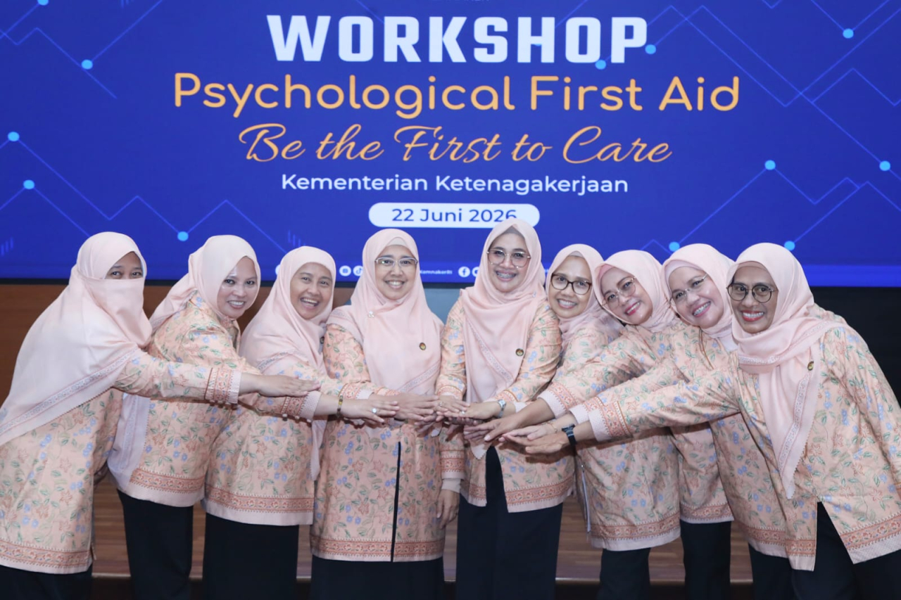 Cegah Stres Karyawan, DWP Kemnaker Gelar Workshop Bantuan Psikologis Awal Psychological First Aid