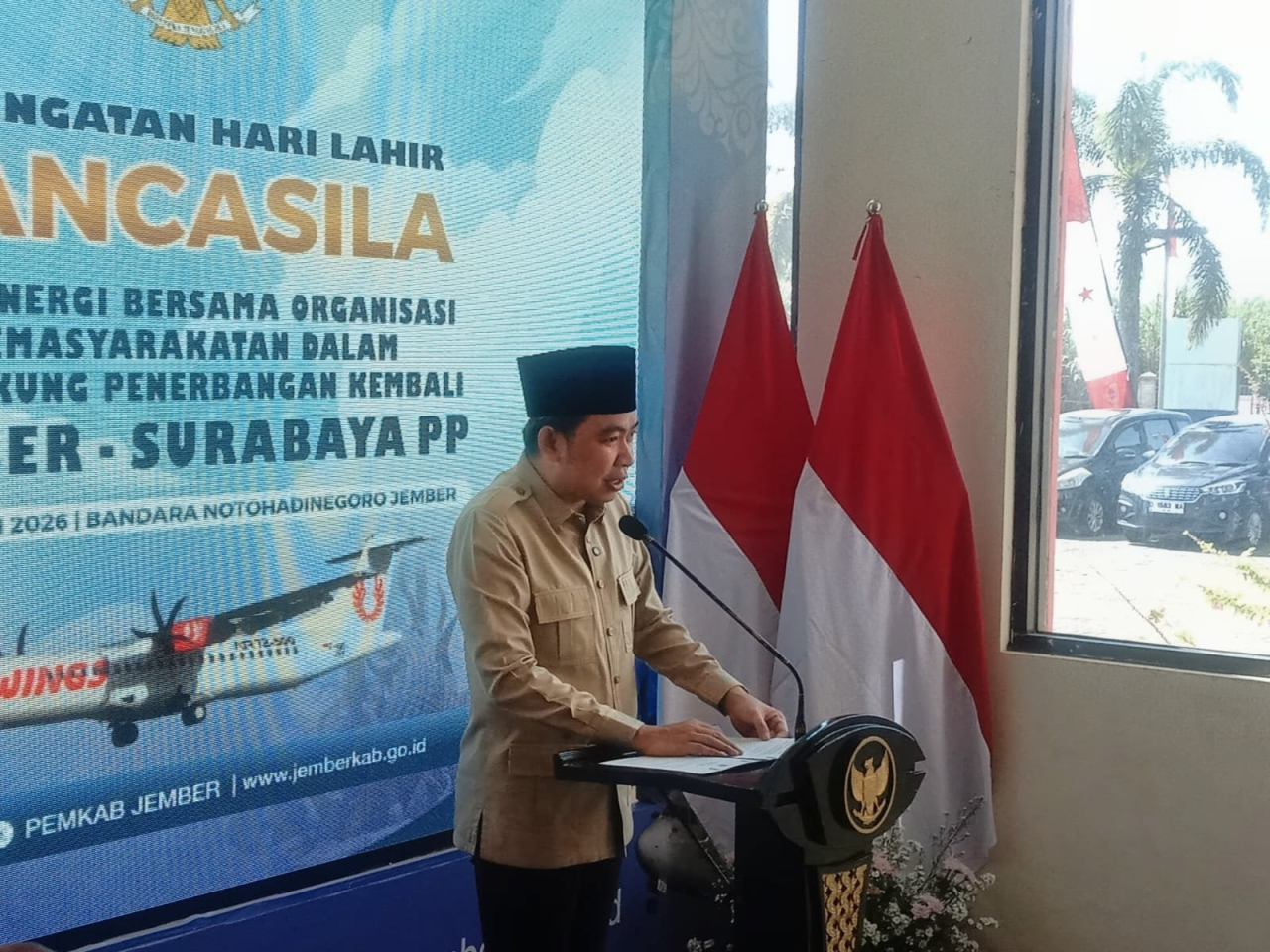 Penerbangan Perdana Wings Air Surabaya–Jember Resmi Mengudara, Bupati Fawait Optimistis Dongkrak Ekonomi Daerah