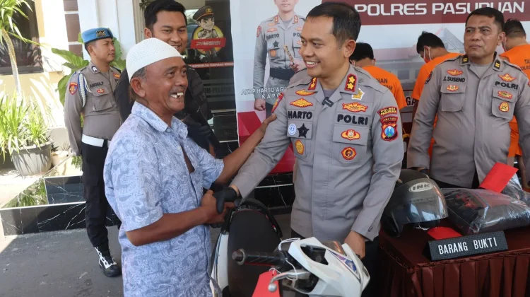 Motor Hilang Sejak Januari, Warga Sukorejo Dapat Kabar Bahagia dari Polres Pasuruan