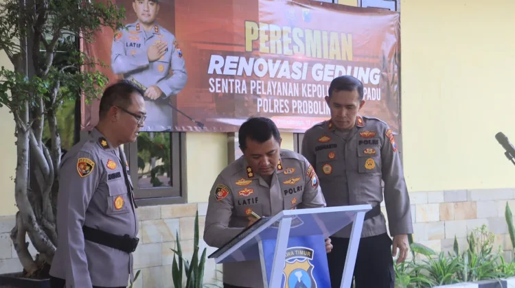 Kapolres Probolinggo Resmikan Gedung SPKT Baru