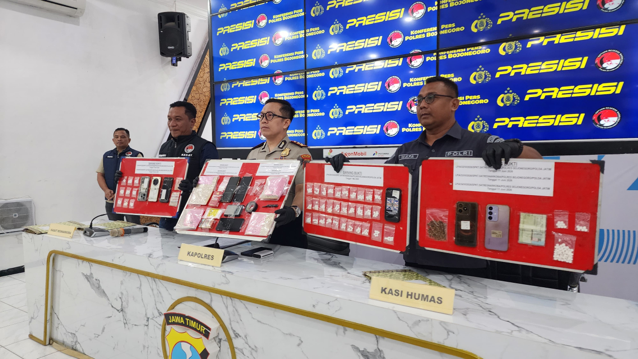 Gempur Peredaran Gelap, Polres Bojonegoro Ungkap 34 Kasus Narkoba dalam Enam Bulan