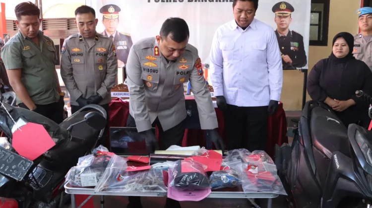 Polres Bangkalan Ungkap 16 Kasus Kriminal Selama Mei-Juni