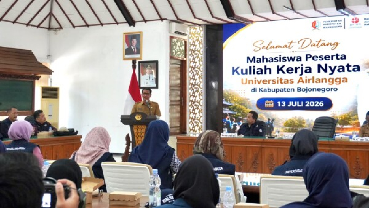 Unair Terjunkan 200 Mahasiswa KKN ke 20 Desa di Bojonegoro