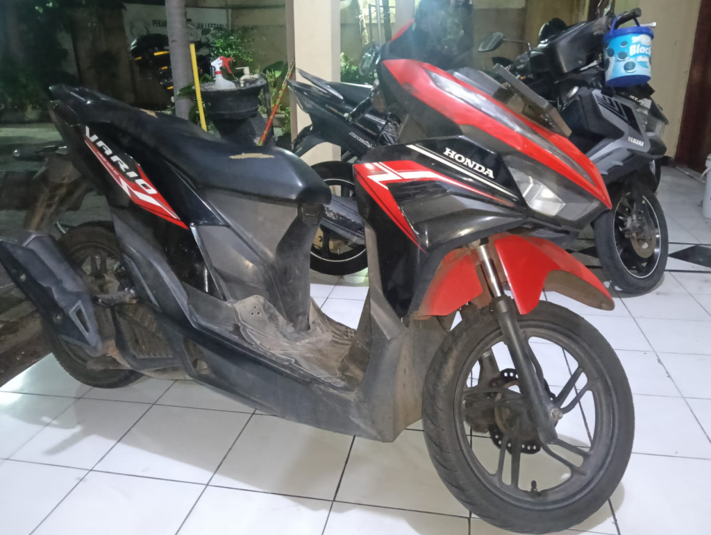 Terduga PelakuCuranmor di Kebomas Ditangkap, Motor Korban Berhasil Diamankan