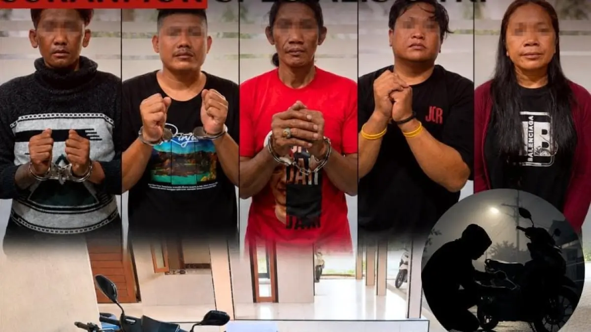Polresta Banyuwangi Ungkap Sindikat Curanmor Bekuk Lima Pelaku